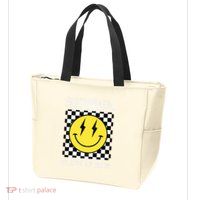 Senior 2025 Graduation Retro Happy Smile Face Class Of 2025 Zip Tote Bag