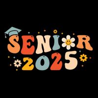 Senior 2025 Groovy Retro Senior Class Of 2025 Graduation 16 in Basic Backpack