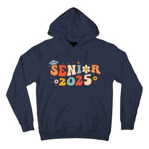 Senior 2025 Groovy Retro Senior Class Of 2025 Graduation Tall Hoodie