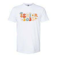 Senior 2025 Groovy Retro Senior Class Of 2025 Graduation Softstyle CVC T-Shirt