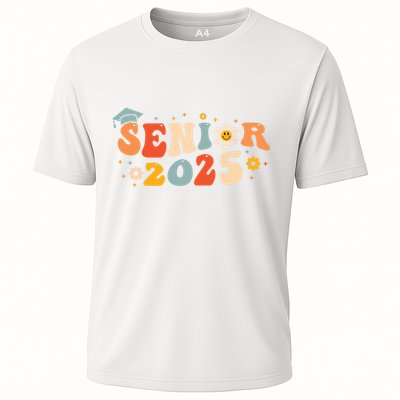 Senior 2025 Groovy Retro Senior Class Of 2025 Graduation Performance Shirt