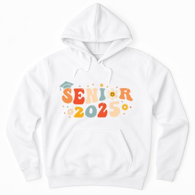 Senior 2025 Groovy Retro Senior Class Of 2025 Graduation Hoodie