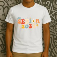 Senior 2025 Groovy Retro Senior Class Of 2025 Graduation T-Shirt