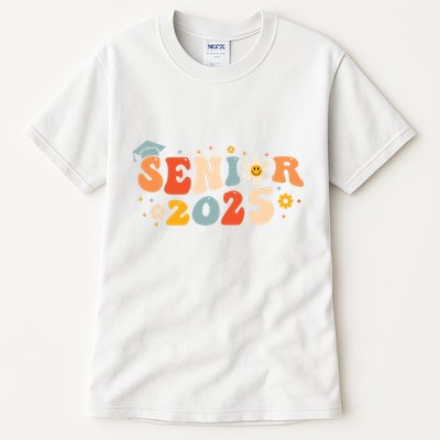 Senior 2025 Groovy Retro Senior Class Of 2025 Graduation Tall T-Shirt