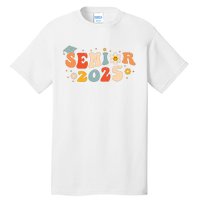 Senior 2025 Groovy Retro Senior Class Of 2025 Graduation Tall T-Shirt