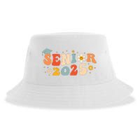 Senior 2025 Groovy Retro Senior Class Of 2025 Graduation Sustainable Bucket Hat