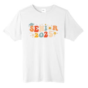 Senior 2025 Groovy Retro Senior Class Of 2025 Graduation Tall Fusion ChromaSoft Performance T-Shirt