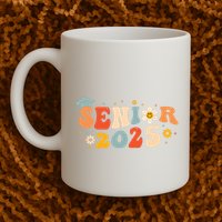 Senior 2025 Groovy Retro Senior Class Of 2025 Graduation Mug