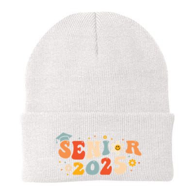 Senior 2025 Groovy Retro Senior Class Of 2025 Graduation Beanie