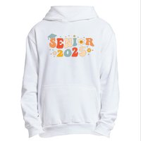 Senior 2025 Groovy Retro Senior Class Of 2025 Graduation Urban Pullover Hoodie