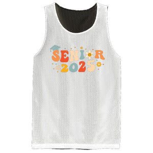 Senior 2025 Groovy Retro Senior Class Of 2025 Graduation Mesh Reversible Basketball Jersey Tank