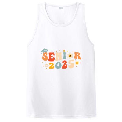 Senior 2025 Groovy Retro Senior Class Of 2025 Graduation PosiCharge Competitor Tank