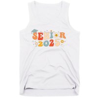 Senior 2025 Groovy Retro Senior Class Of 2025 Graduation Tank Top