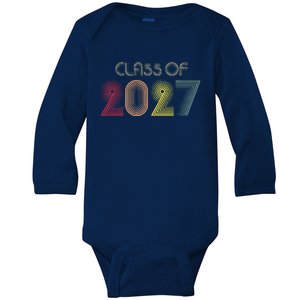 Senior 2027 Graduation My Last First Day Of Class Of 2027 Baby Long Sleeve Bodysuit