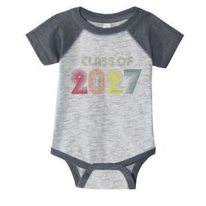 Senior 2027 Graduation My Last First Day Of Class Of 2027 Infant Baby Jersey Bodysuit