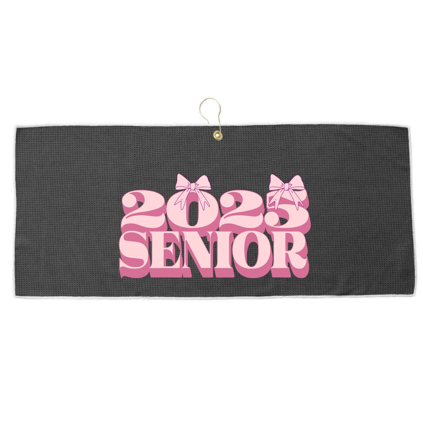Senior 2025 Graduation Large Microfiber Waffle Golf Towel