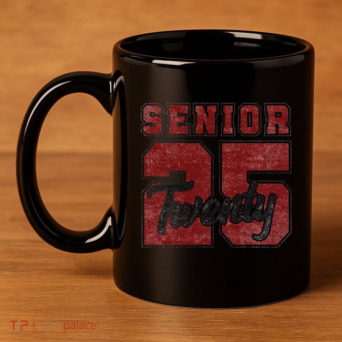 Senior 2025 Graduation Class Of 2025 Back To School 11oz C Handle Ceramic Mug