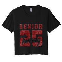 Senior 2025 Graduation Class Of 2025 Back To School Women's Crop Top Tee