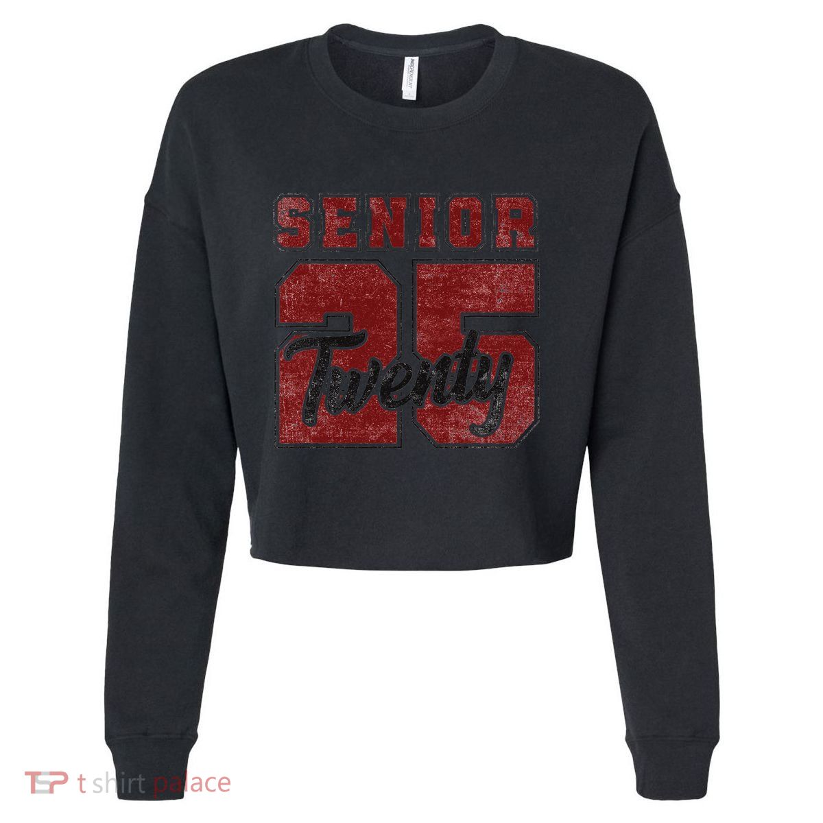 Senior 2025 Graduation Class Of 2025 Back To School Cropped Pullover Crew