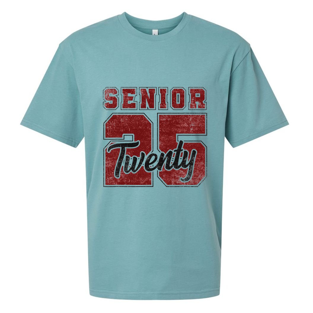 Senior 2025 Graduation Class Of 2025 Back To School Sueded Cloud Jersey T-Shirt