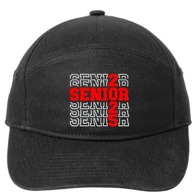 Senior 2025 Graduation 2025 Class Of 2025 7-Panel Snapback Hat