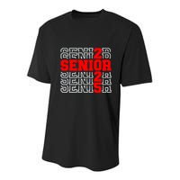 Senior 2025 Graduation 2025 Class Of 2025 Youth Performance Sprint T-Shirt