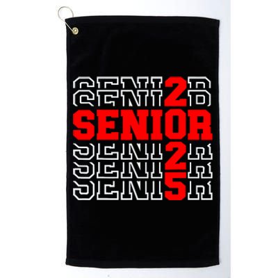 Senior 2025 Graduation 2025 Class Of 2025 Platinum Collection Golf Towel