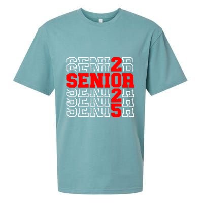 Senior 2025 Graduation 2025 Class Of 2025 Sueded Cloud Jersey T-Shirt