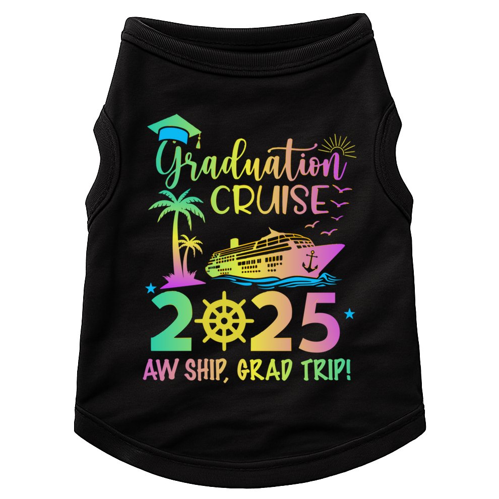 Senior 2025 Graduation Cruise Aw Ship Grad Trip Party Cool Gift Doggie Tank
