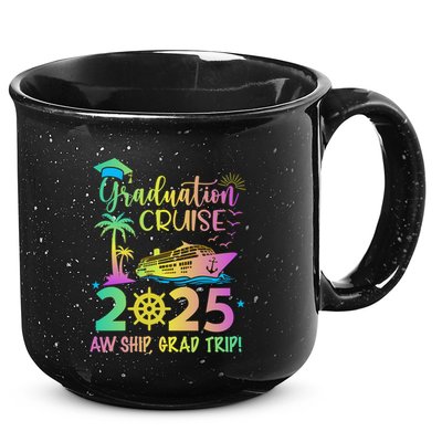 Senior 2025 Graduation Cruise Aw Ship Grad Trip Party Cool Gift 15oz Campfire Ceramic Mug
