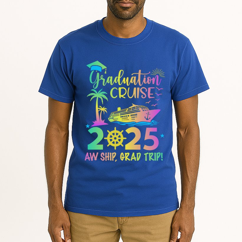 Senior 2025 Graduation Cruise Aw Ship Grad Trip Party Cool Gift Tall T-Shirt