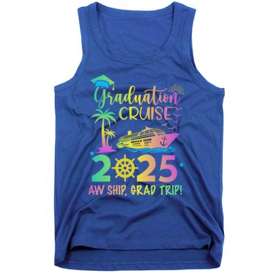 Senior 2025 Graduation Cruise Aw Ship Grad Trip Party Cool Gift Tank Top