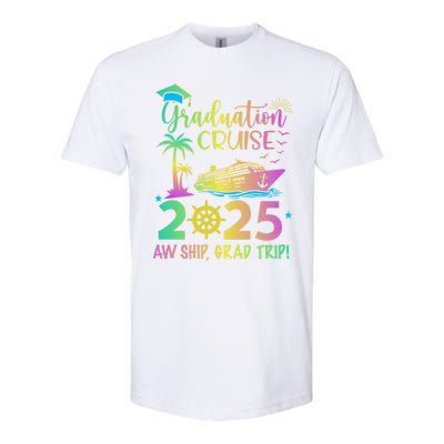 Senior 2025 Graduation Cruise Aw Ship Grad Trip Party Cool Gift Softstyle CVC T-Shirt