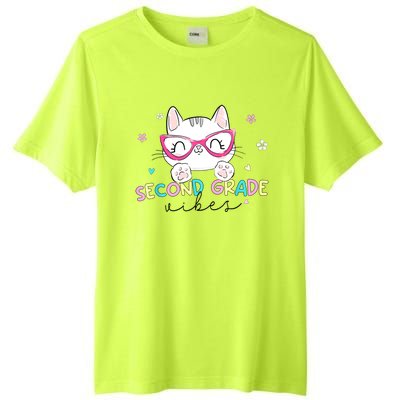 Second 2nd Grade Vibes Back To School Cute Cat For Girls Tall Fusion ChromaSoft Performance T-Shirt