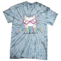 Second 2nd Grade Vibes Back To School Cute Cat For Girls Tie-Dye T-Shirt