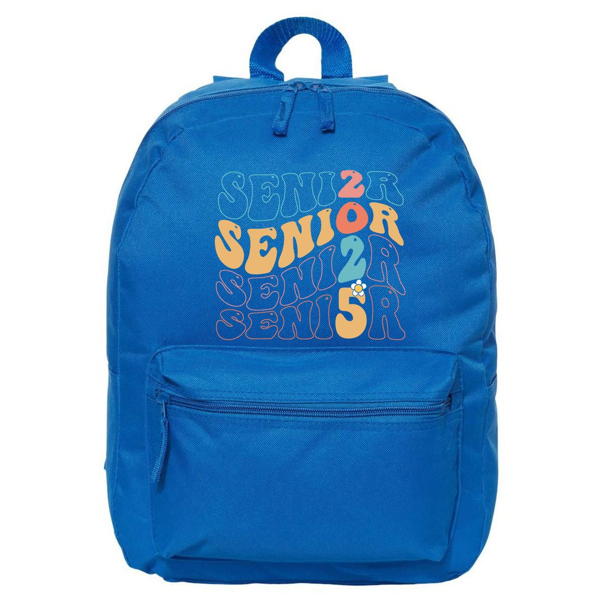 Senior 25 Graduation Class Of 2025 Cute Groovy Senior 2025 Gift 16 in Basic Backpack