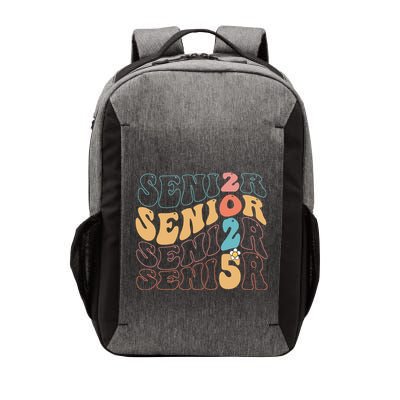 Senior 25 Graduation Class Of 2025 Cute Groovy Senior 2025 Gift Vector Backpack