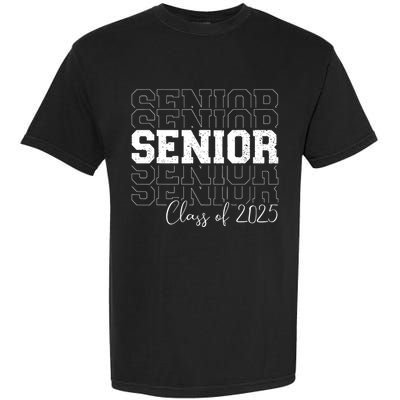 Senior 2025 Graduate College University Graduation Garment-Dyed Heavyweight T-Shirt