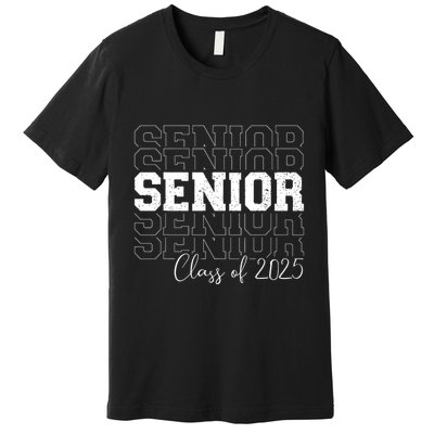 Senior 2025 Graduate College University Graduation Premium T-Shirt