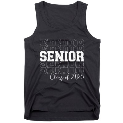 Senior 2025 Graduate College University Graduation Tank Top