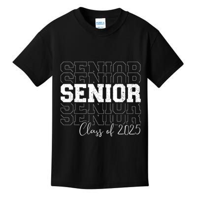 Senior 2025 Graduate College University Graduation Kids T-Shirt