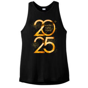 Supplies 2025 Happy New Year Party Family Matching Fireworks Gift Ladies PosiCharge Tri-Blend Wicking Tank