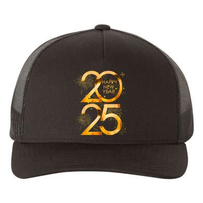 Supplies 2025 Happy New Year Party Family Matching Fireworks Gift Yupoong Adult 5-Panel Trucker Hat