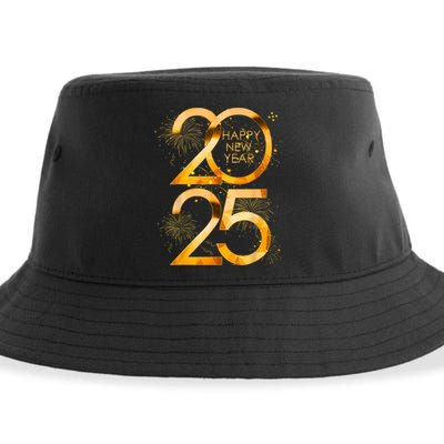 Supplies 2025 Happy New Year Party Family Matching Fireworks Gift Sustainable Bucket Hat