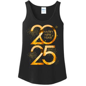 Supplies 2025 Happy New Year Party Family Matching Fireworks Gift Ladies Essential Tank