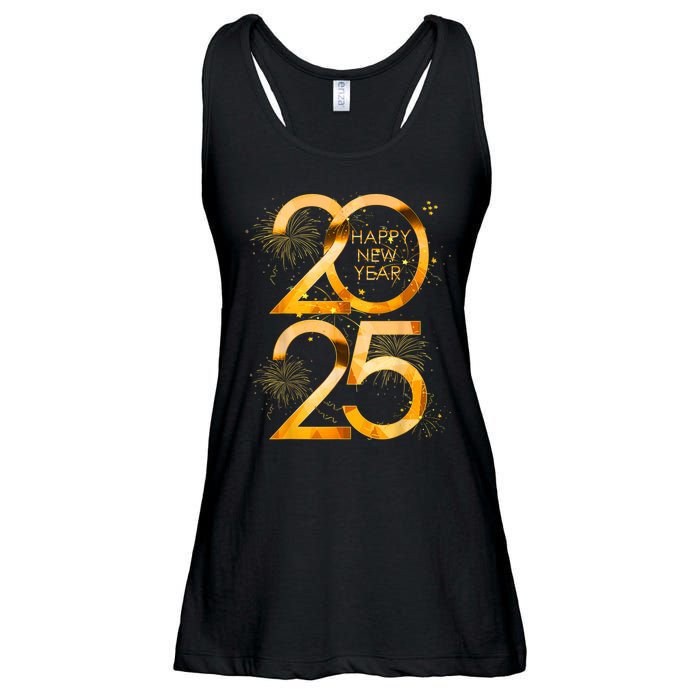 Supplies 2025 Happy New Year Party Family Matching Fireworks Gift Ladies Essential Flowy Tank