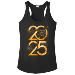 Supplies 2025 Happy New Year Party Family Matching Fireworks Gift Ladies PosiCharge Competitor Racerback Tank