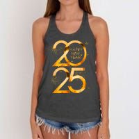 Supplies 2025 Happy New Year Party Family Matching Fireworks Gift Women's Knotted Racerback Tank