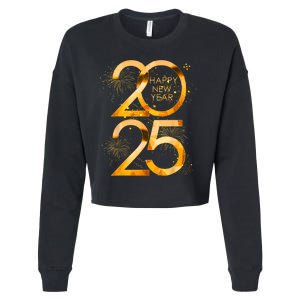 Supplies 2025 Happy New Year Party Family Matching Fireworks Gift Cropped Pullover Crew