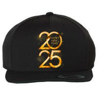 Supplies 2025 Happy New Year Party Family Matching Fireworks Gift Wool Snapback Cap